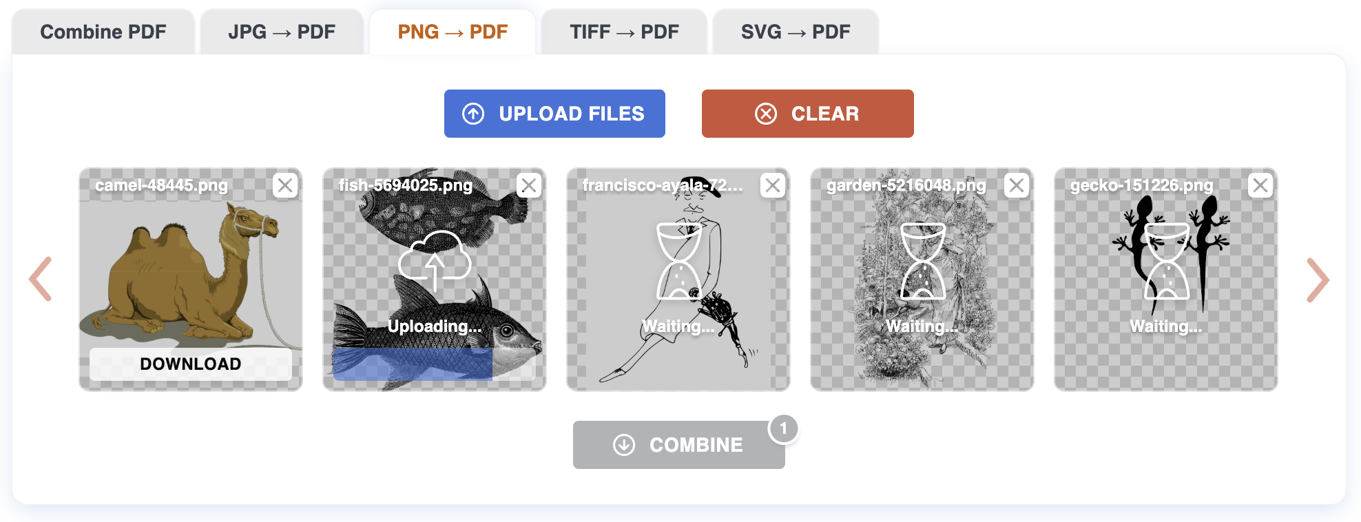 PNG tiles being reordered